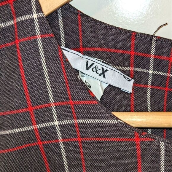 Plaid Puff Sleeve Dress - Picture 7 of 8